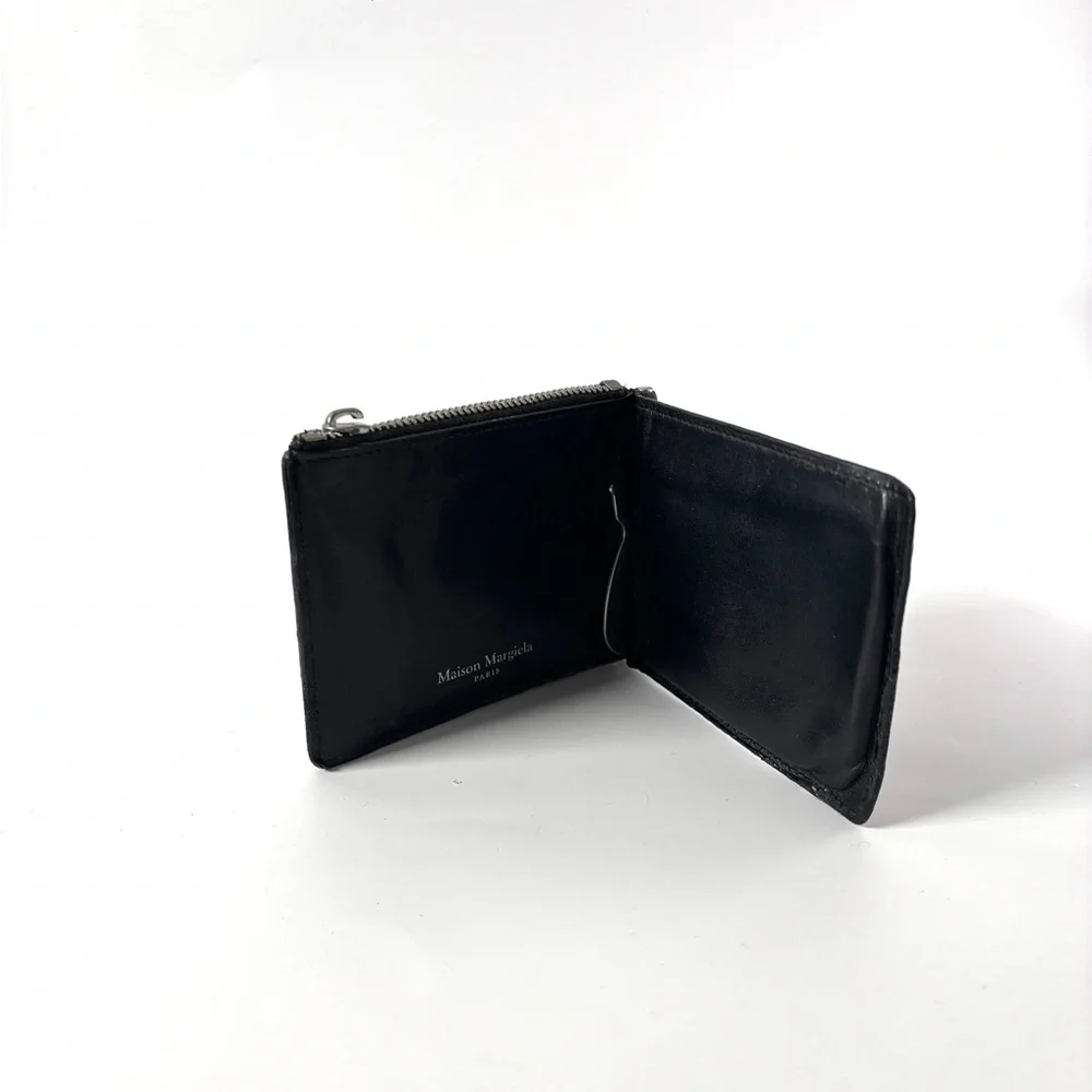 Maison Martin Margiela Black Leather Key & Card Holder